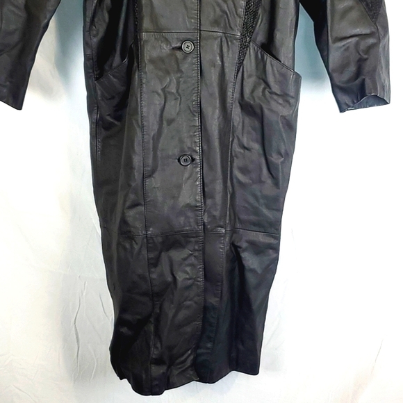 Vintage Pelle Insulated Leather Trenchcoat - Picture 3 of 9